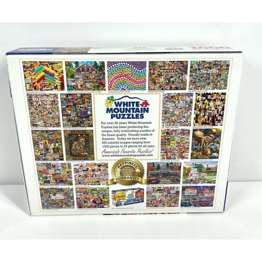 White Mountain TELEVISION History 1000 Piece Jigsaw Puzzle